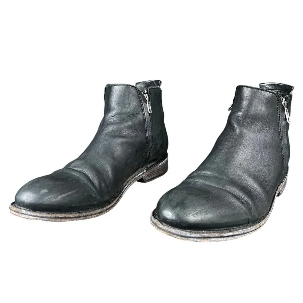 Freebird By Steven Men’s Milo Black Leather Chelsea Boot Size US 11